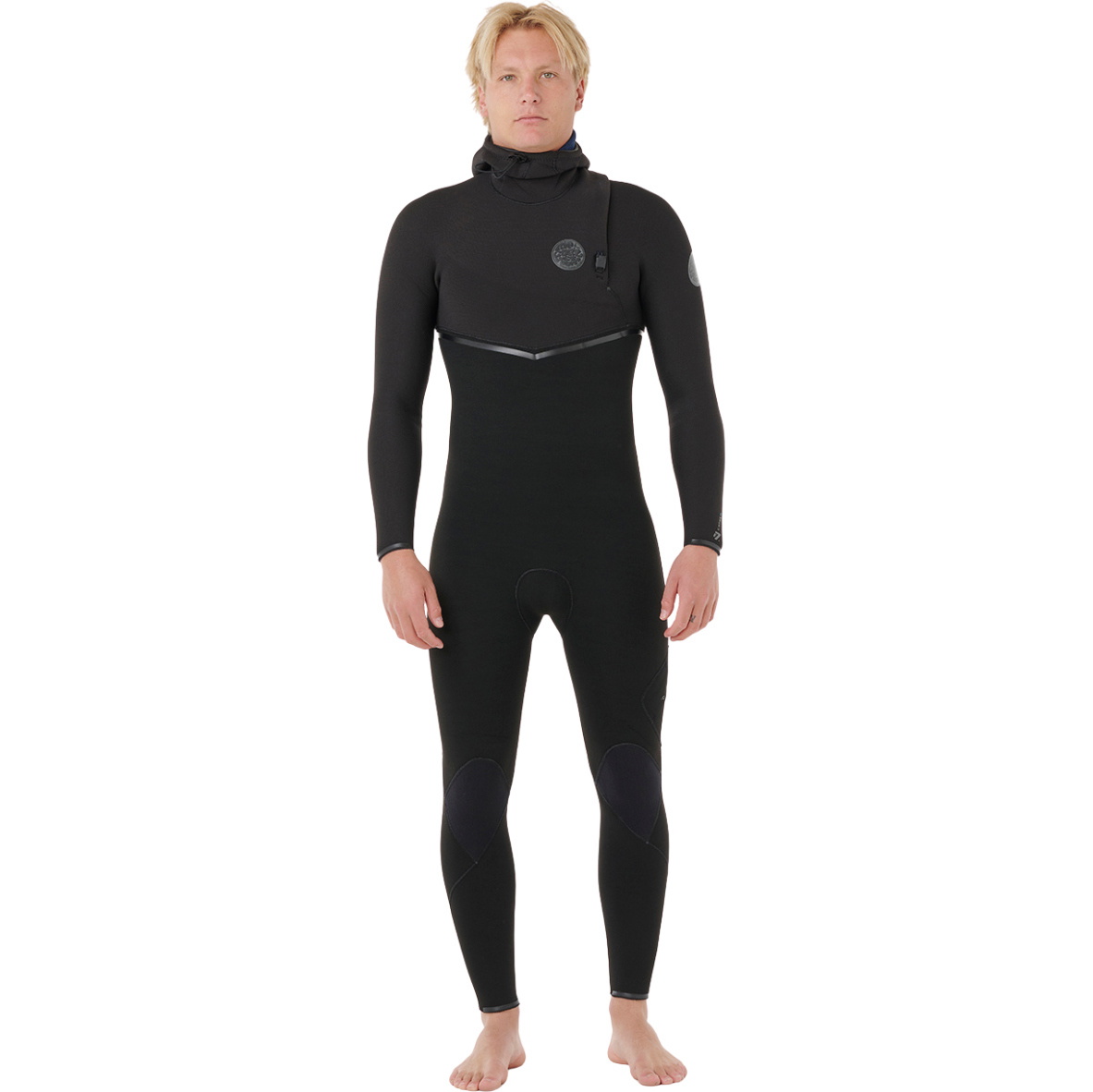 2026 Rip Curl Da Uomo E-Bomb 5/4mm Zip Free Con Cappuccio Muta 17IMFS - Black